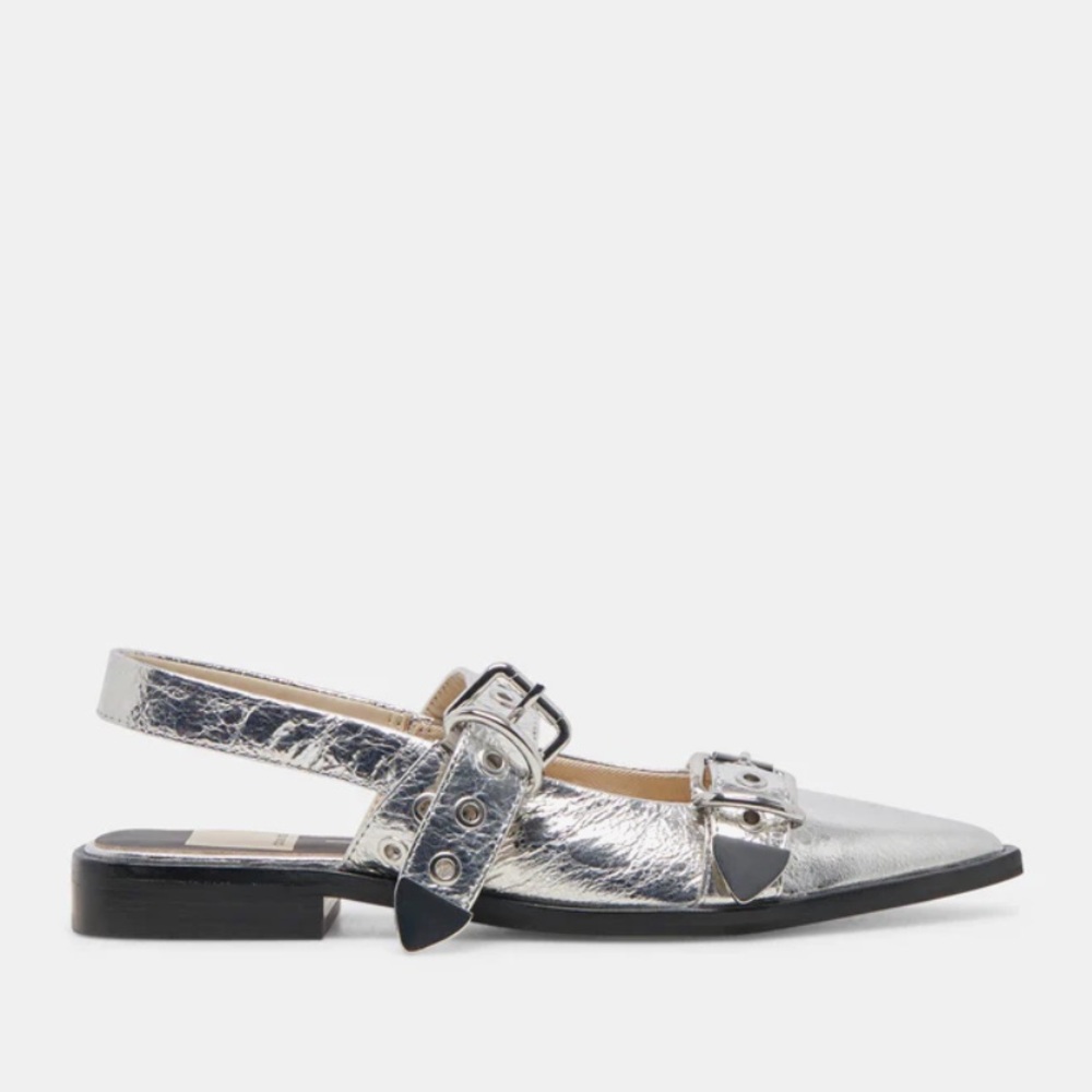 Dolce Vita Labell Slingback in Silver Distressed. Size 10. - Picture 4 of 9